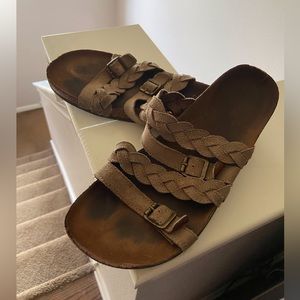 Cork sandals. Size 9